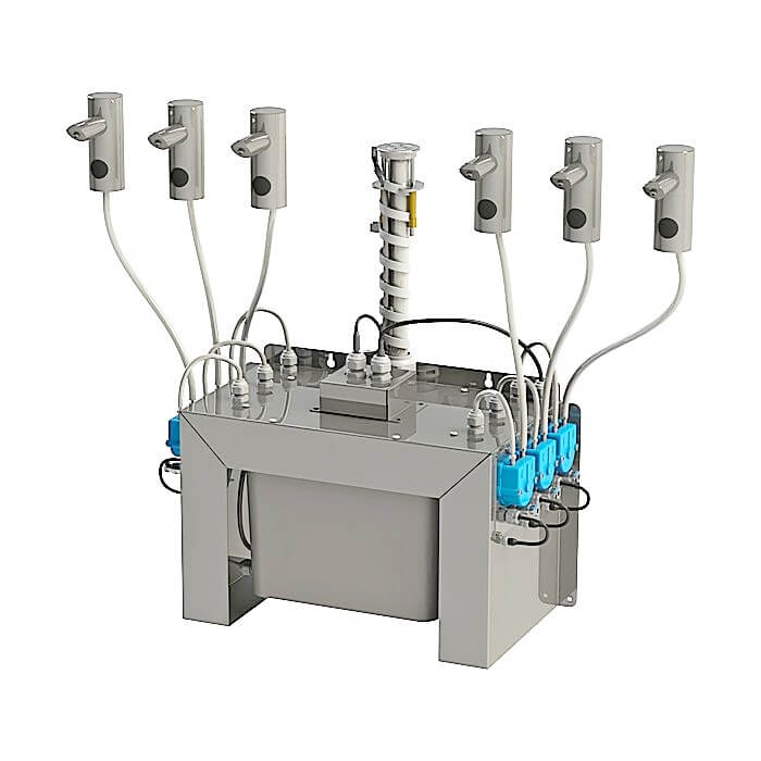 ES Sensor-Seifenspender Waschtisch Mehrplatz Set-Up