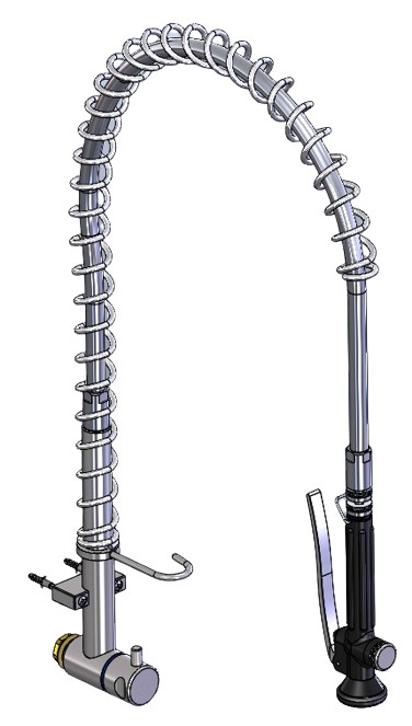 LOex Man-Inox EC6432WVE - Edelstahl Wandpendelbrause für VE-Wasser