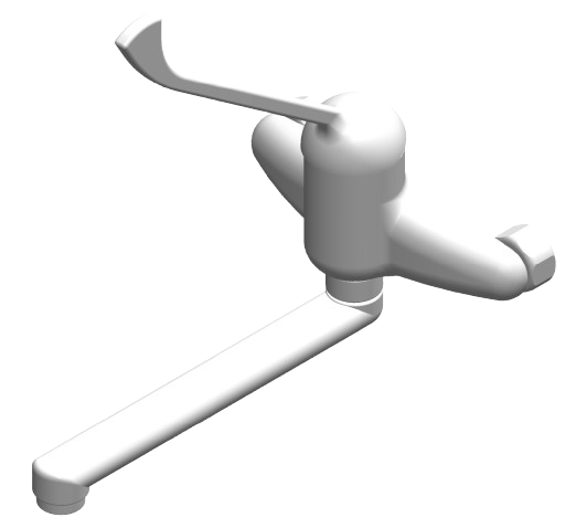 IL1603_MS_Wand-MB mit Clinic-Hebel RAL7035