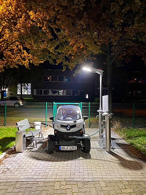 E-Ladestationmodul mit Piezotaster-Trinkwasserbrunnen, Multifunktionsstraßenlampe